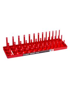 Hansen Global 3/8 in. Drive Fractional 3-Row Socket Tray