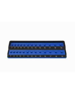 MTSPSH38M-BLU image(0) - 3/8" Metric Peg Socket Holder - Blue