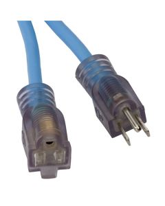Bayco OSHA NRTL Compliant Cold Weather 25 ft. Extension Cord w/ Single Lighted Outlet - 13 Amp