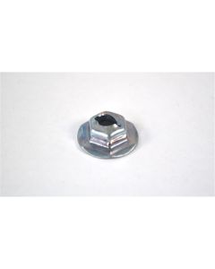 Thread Cutting Zinc Finish Nut 3/16" Stud Size, 3/8" Hex Size, 5/8" Flange Size (100/Bag)