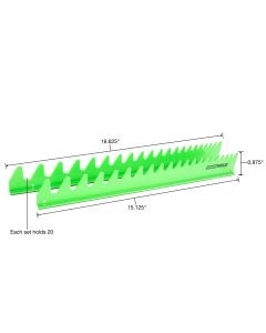 OEMTOOLS 4-Piece Wrench Holder Set, Green