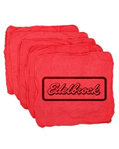 Edelbrock Emchanic's Shop Rag in Red (Each)
