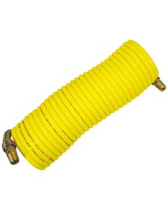 MIL1667 image(0) - 1/4 in. x 12 ft. Nylon Re-Koil Air Hose, Yellow