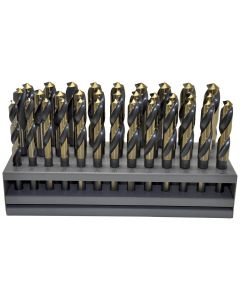 KNK33KK12 image(0) - KnKut 33 Piece S&D 1/2" Reduced Shank Drill Bit Set 1/2"-1" by 64ths