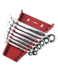 KTI45902 image(0) - 7 pc Rev. Ratcheting Wrench Set 5/16-3/4"
