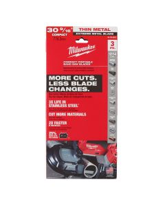 MLW48-39-0631 image(0) - 30-9/16" 12/14 TPI COMPACT EXTREME THIN METAL BAND SAW BLADE 3PK