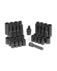 GRE1242RD image(0) - 42 PC 3/8" DR STD & DEEP LENGTH SAE/METRIC SET