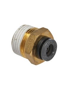 Straight Male Connector 1/4 IN Tube X 3/8 IN NPT (2)