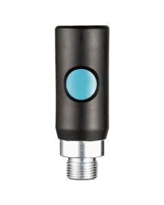 Prevost 1/4" Body Industrial 1/4" Male NPT Safety Coupling
