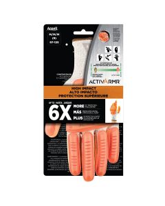 ActivArmr 97-125R Impact and Cut Protection Gloves - Enhanced Oil Grip, Size Large (1 Pair)