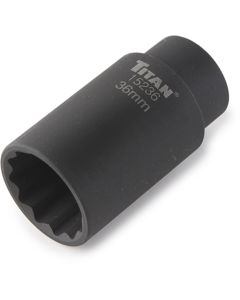 Axle Nut Socket 1/2 in. Drive, 36mm, 12-Point, Deep