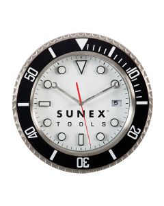 Stainless Steel Analog Shop Clock