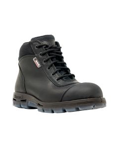Redback Boots Sentinel HD Blk Lace Steel Toe Side Zip Cap, Size 12UK
