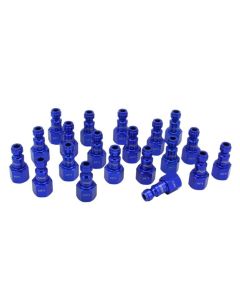 ColorFit Plugs, T-style, Blue, Box of 20