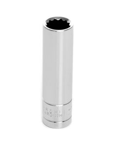 Chrome Socket, 3/8" Drive, 11mm, 12 Point, Deep