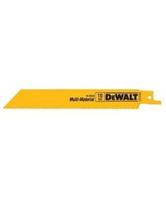 6" 10TPI Straight Back Bi-Metal Reciprocating Saw Blade 5 pack
