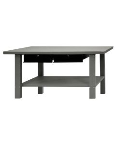 Homak Mfg. 59 in. Industrial Steel Workbench with 2 Drawers