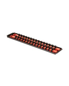 Socket Boss, 2 Rail Socket Tray, Red - 1/2 in. Drive