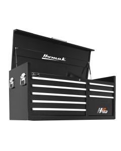 Homak Mfg. 56 in. H2Pro Series 8 Drawer Top Chest, Black