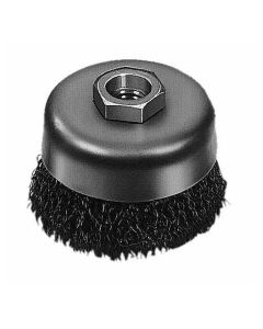 Milwaukee 3 in. Wire Cup Brush, Crimped, Carbon Steel