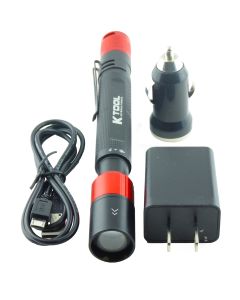 Rechargable CREE LED XPG 120 Lumen Pen Light Kit, 3.7-Volt 1100mAh