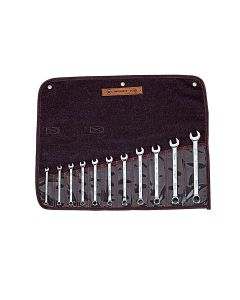 11pc 12pt. Metric Full Polished Comb Wrench Set