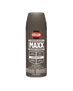 Krylon Covermaxx Paint+Primer; Matte Coffee Bean; 12 oz. Aerosol