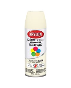 Krylon Colormaster Paint; Matte Modern White; 12 oz. Aerosol