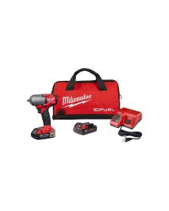 M18 FUEL 3/8 in. Mid-Torque Impact Wrench and Friction Ring w/ (2) Batteries Kit