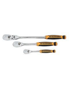 GEARWRENCH 3-Piece 1/4 & 3/8 in. 90-Tooth Mixed Cushion Grip Ratchet Set
