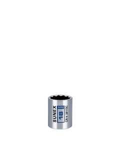 Sunex Tools 18 mm Chrome Socket 12-Point