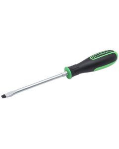 5/16 in.x6 in. Slotted SCrewdriver with Hex Bolster (Green)