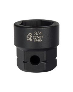 Sunex Tools 1/2 in. Drive 6-Point Low Profile Impact Socket w/ Hex Shank, 3/4 in.