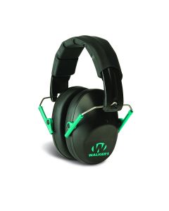 Pro Low Profile Folding Earmuff in Black/Teal