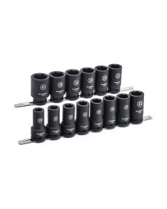 14PC 3/4IN DR 6 PT Deep Impact Metric Socket Set