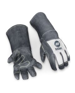 Miller Leather MiG Welding Gloves with Cuff, Large