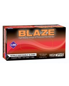 BLAZE PF NITRILE EXAM GLOVES MEDIUM
