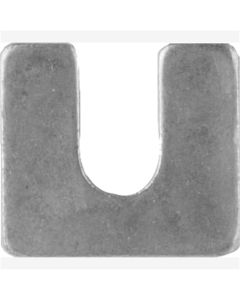 Steel Body Shim Bright Zinc 1-1/4"X1-1/8", Size: 1/16" thick, Size: 3/8" slot, Quantity: 10