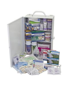 First Aid Kit in Metal Case Covers 100 People