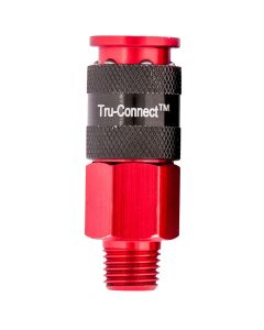 1/4" Red Female Coupler