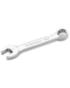 Stubby Chrome Combination Wrench, 11mm, with 12 Point Box End, Fully Polished, 4" Long