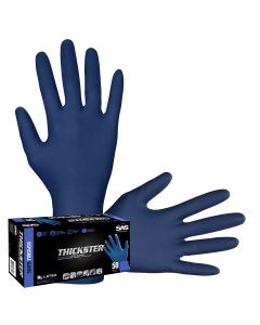 Box of 50 Thickster Powdered Latex Exam Grade Gloves, XL