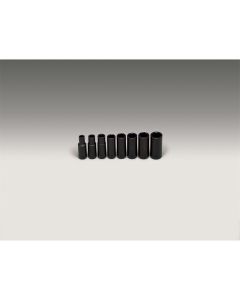 3/8"Dr 6Pt Dp Imp Skt Set 8Pc