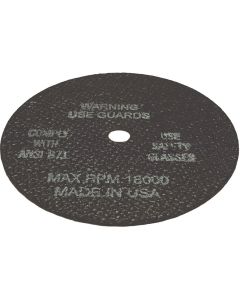 Alum Oxide Cut Off Wheel 3" x 1/16", AH 3/8" (50/Box)