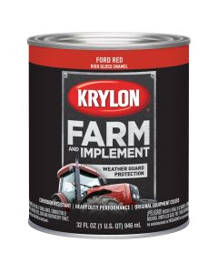 Krylon Farm/Implement; Ford Red; 32 oz. Quart