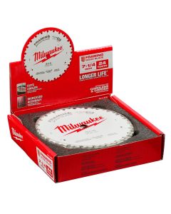 MLW48-41-0720 image(0) - 7-1/4" 24T Framing Circular Saw Blades Bulk 10