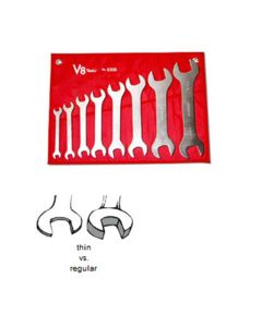 8PC SUPER THIN WRENCH SET, SAE