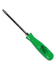 KTI19924 image(0) - No. 2 x 4 in. Phillips Screwdriver with Green Squa