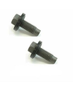 Drain Plug 12mm - 1.75 Rubber Molded Around Washer Face 15mm HEX, Dog Point (5-Pack)