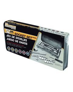 52-Piece 1/4" 3/8" 1/2" Drive Socket Set